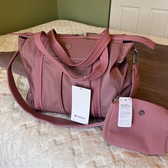 lululemon athletica Handbags - NWT Lululemon Everywhere Bag 23L with All Your Small Things Pouch Canvas Mini 2L
